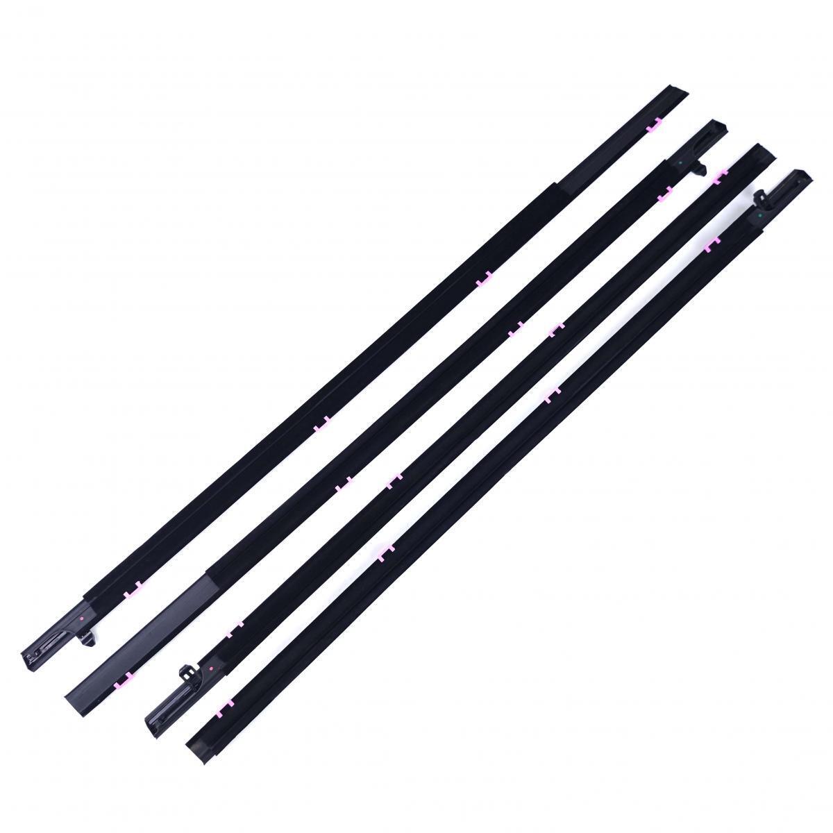 4Pcs Car Window Weatherstrip Black For Honda Accord 2013-2017 Car Weatherstrip Window Moulding Trim weatherstrip