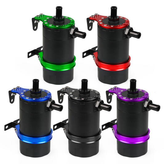 Aluminum Baffled Billet Oil Catch Tank Reservoir Kit Universal Oil Catch Can oil catch can