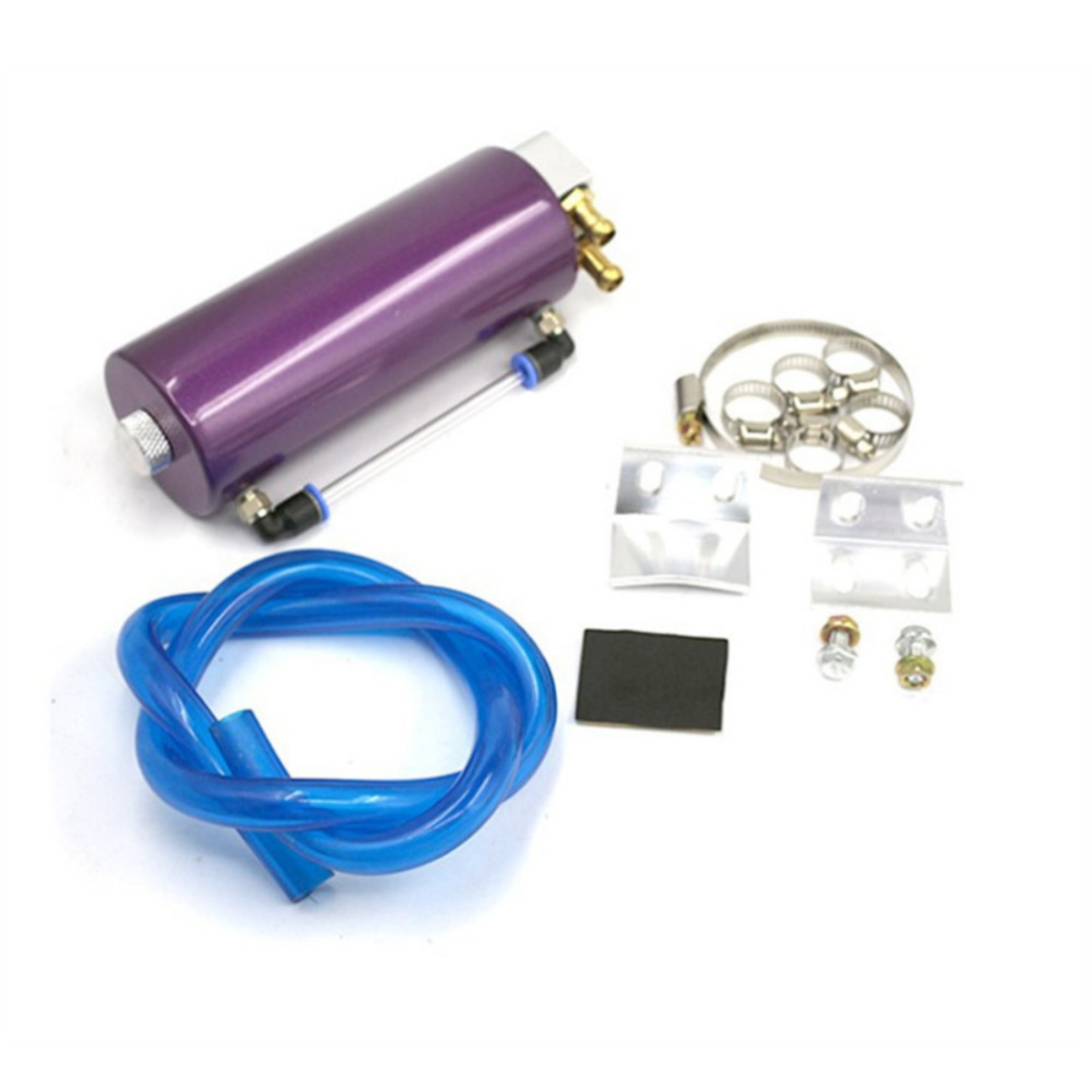 Universal Aluminum Racing Oil Catch Can Round Can Reservoir Turbo Oil Catch Can Fuel Catch Tank EGRKIT Shop
