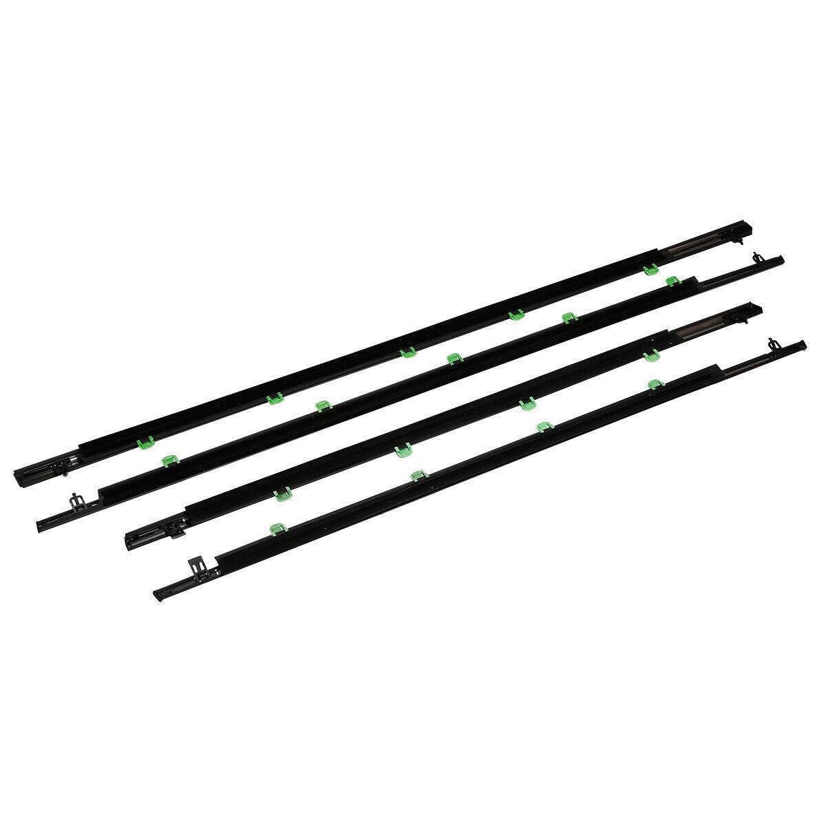 4Pcs Car Window Weatherstrip Black For Honda CRV 2007-2011 Car Weatherstrip Window Moulding Trim 72450-SWA-A01 72410-SWA-A01 72950-SWA-A01 72910-SWA-A01 weatherstrip