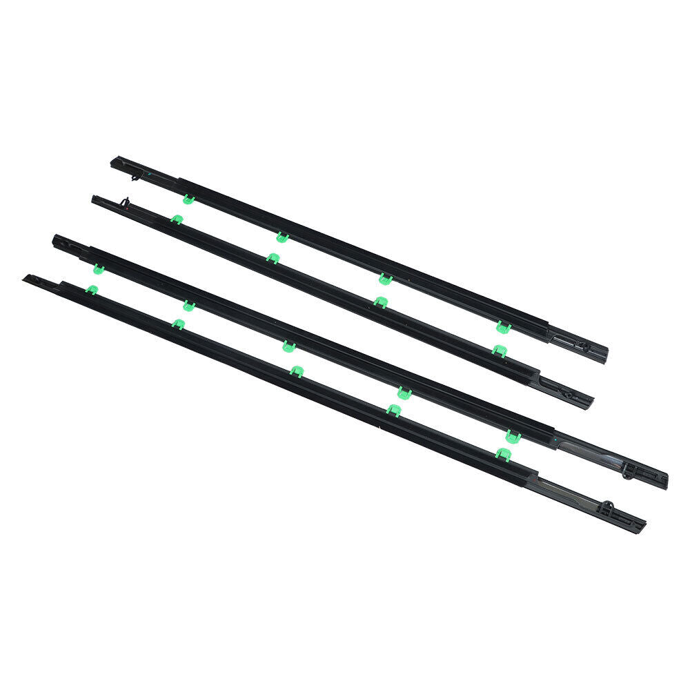 4Pcs Car Window Weatherstrip Black For Honda CRV 2012-2016 Car Weatherstrip Window Moulding Trim 72450-T0G-A01 72410-T0G-A01 72950-T0G-A01 72910-T0G-A01 weatherstrip
