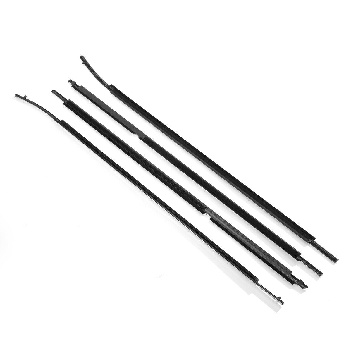 4Pcs Car Window Weatherstrip Chrome For Toyota Camry 2012-2014 Car Weatherstrip Window Moulding Trim 75710-06130 75720-06130 75730-06110 75740-06110 weatherstrip