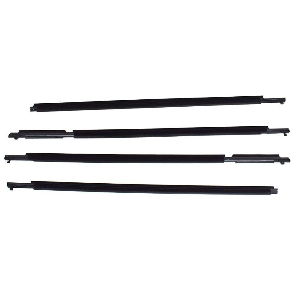 4Pcs Car Window Weatherstrip Black For Toyota RAV4 2009-2012 Car Weatherstrip Window Moulding Trim 75720-0R020 75710-0R020 75740-0R020 75730-0R020 weatherstrip