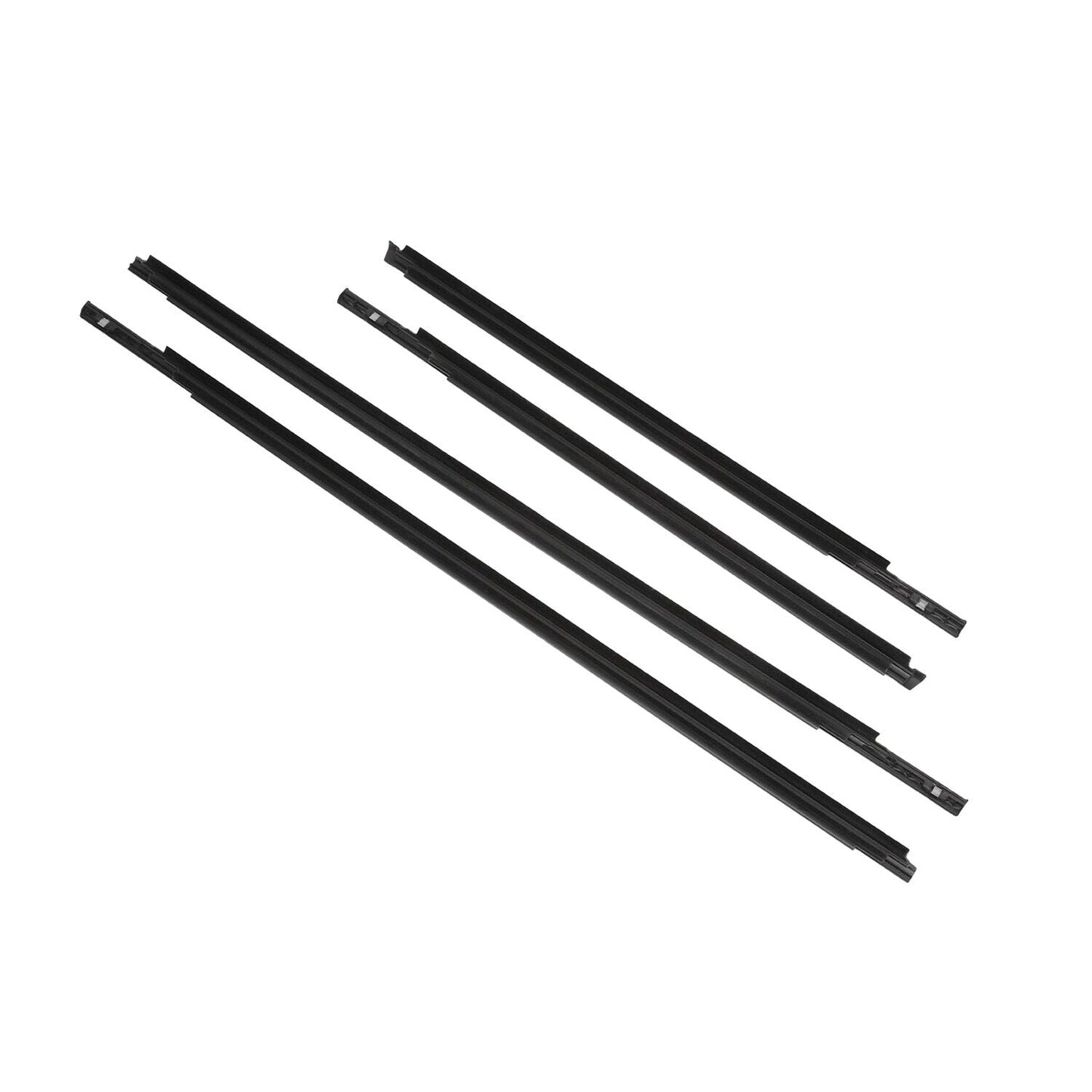 4Pcs Car Window Weatherstrip Black For Toyota Yaris Sedan 2007-2016 Car Weatherstrip Window Moulding Trim 68160-52150 68210-52150 68230-52130 68180-52130 weatherstrip