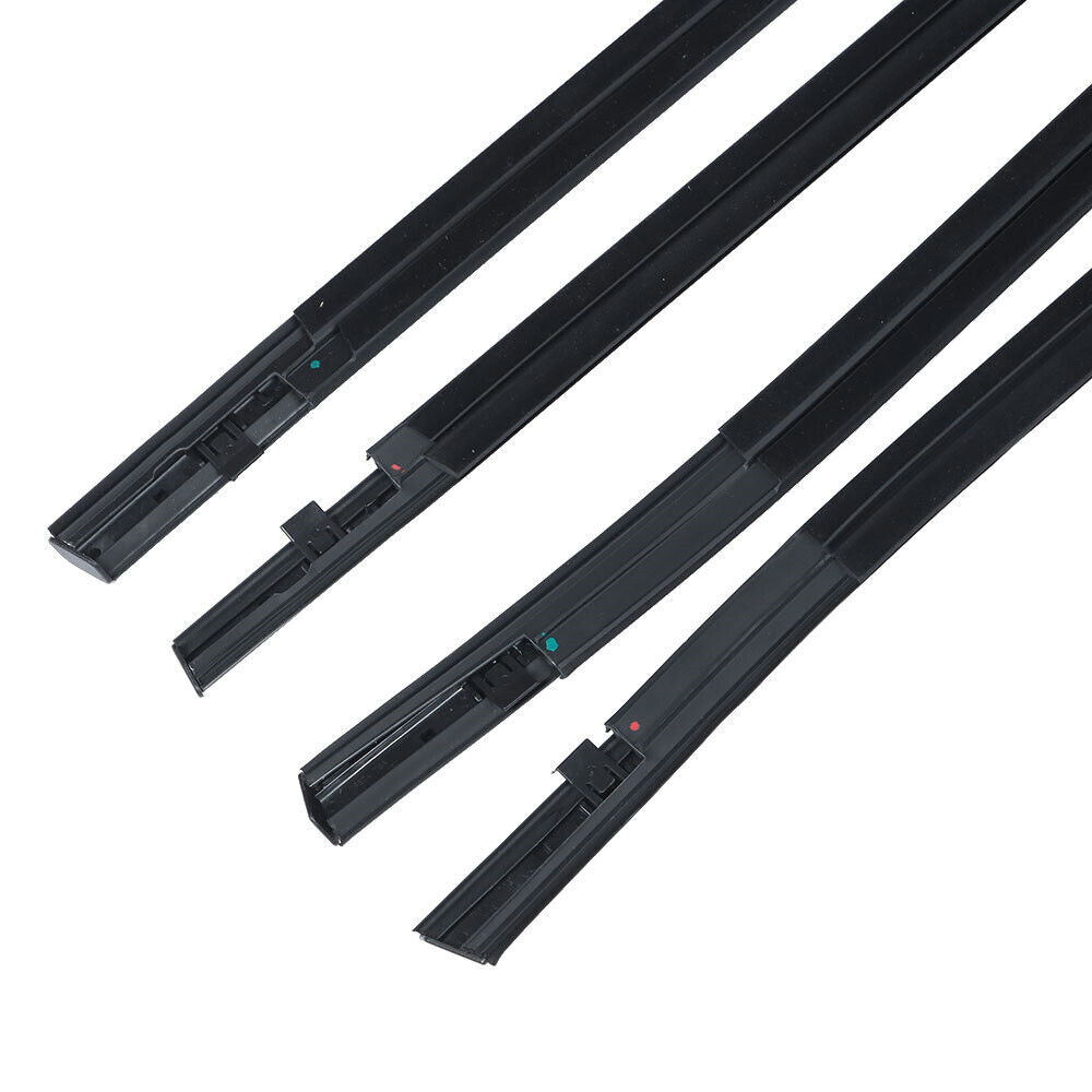 4Pcs Car Window Weatherstrip For Honda civic 2016-2019 Car Weatherstrip Window Moulding Trim 72450-TBA-A01 72410-TBA-A01 72950-TBA-A01 72910-TBA-A01 weatherstrip