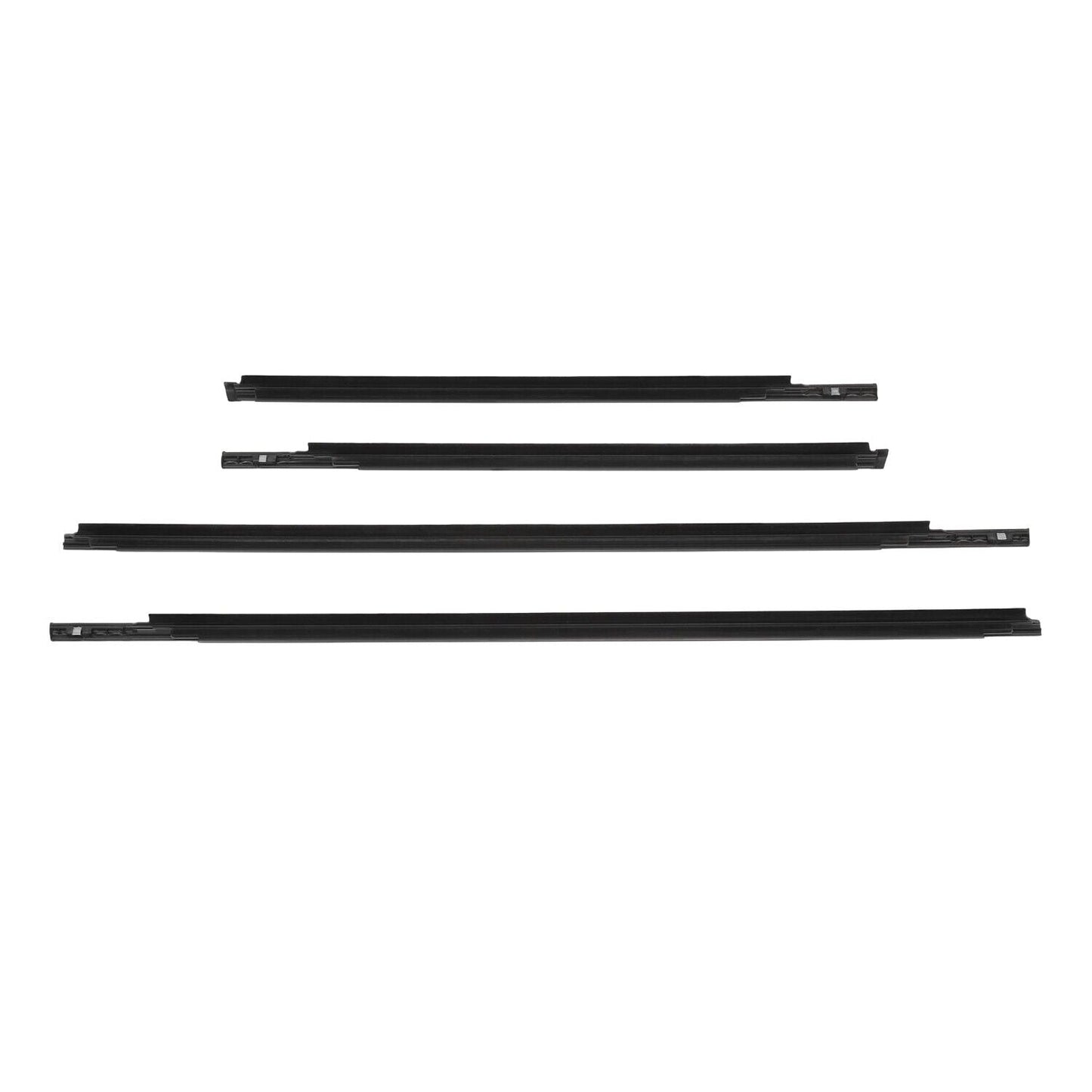 4Pcs Car Window Weatherstrip Black For Toyota Yaris Sedan 2007-2016 Car Weatherstrip Window Moulding Trim 68160-52150 68210-52150 68230-52130 68180-52130 weatherstrip