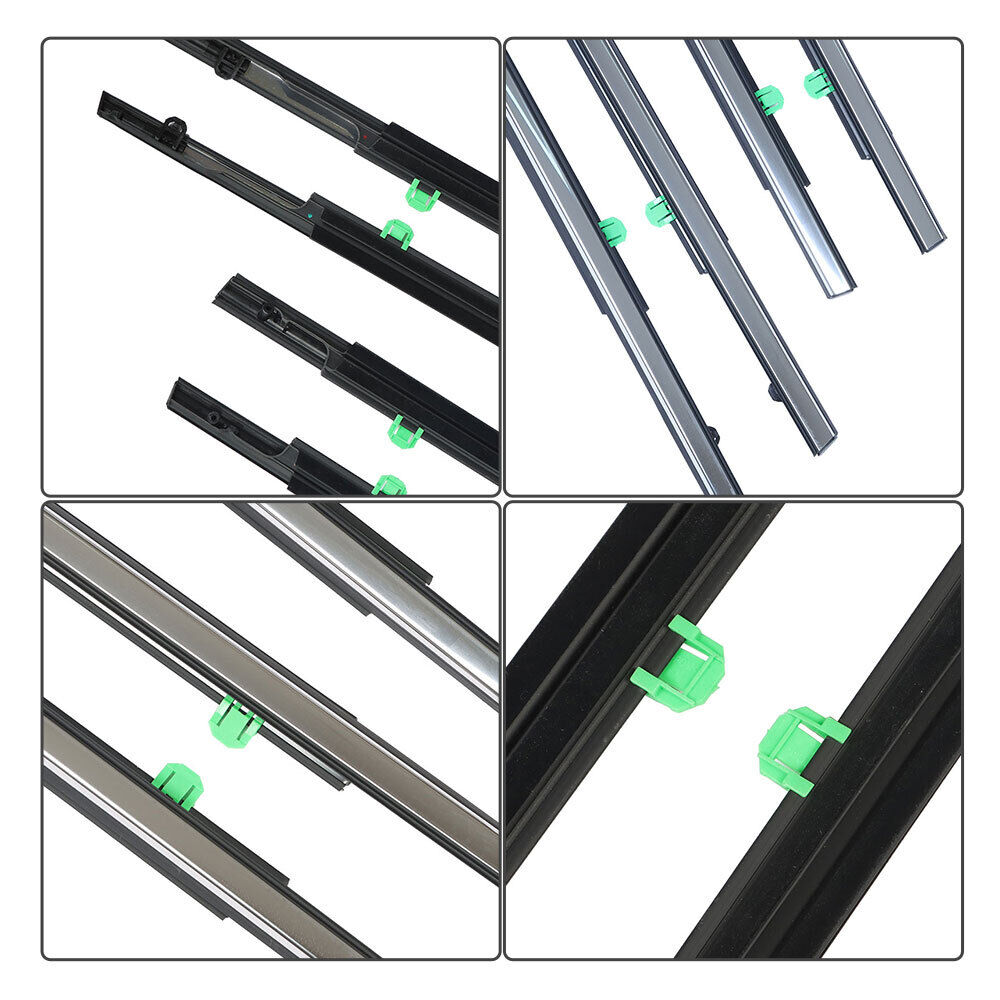4Pcs Car Window Weatherstrip Black For Honda CRV 2012-2016 Car Weatherstrip Window Moulding Trim 72450-T0G-A01 72410-T0G-A01 72950-T0G-A01 72910-T0G-A01 weatherstrip