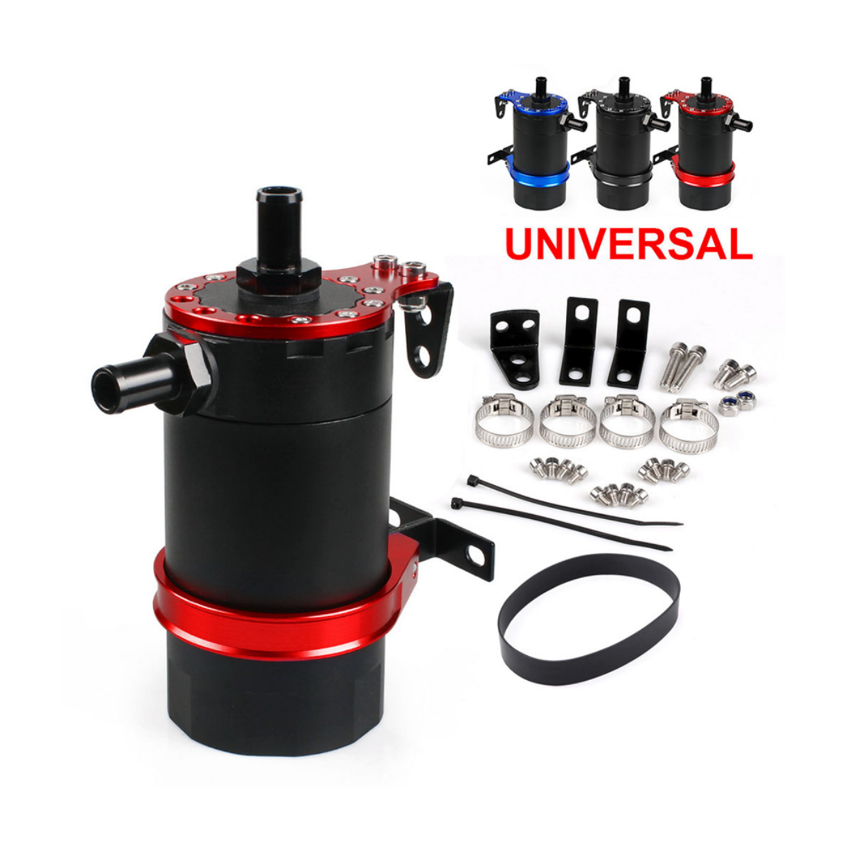 Aluminum Baffled Billet Oil Catch Tank Reservoir Kit Universal Oil Catch Can oil catch can