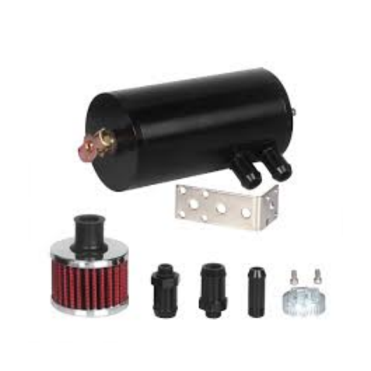 Aluminum Universal Oil Catch Can with Breather & Drain Tap 2LT Baffled Reservoir Tank Oil Catch Tank EGRKIT Shop