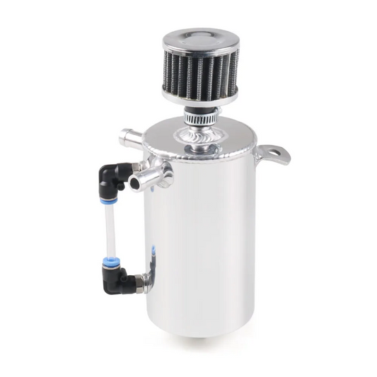 Universal 0.5L Aluminum Car Polishing Oil Catch Tank Can Reservoir Breather Air Filter oil catch can