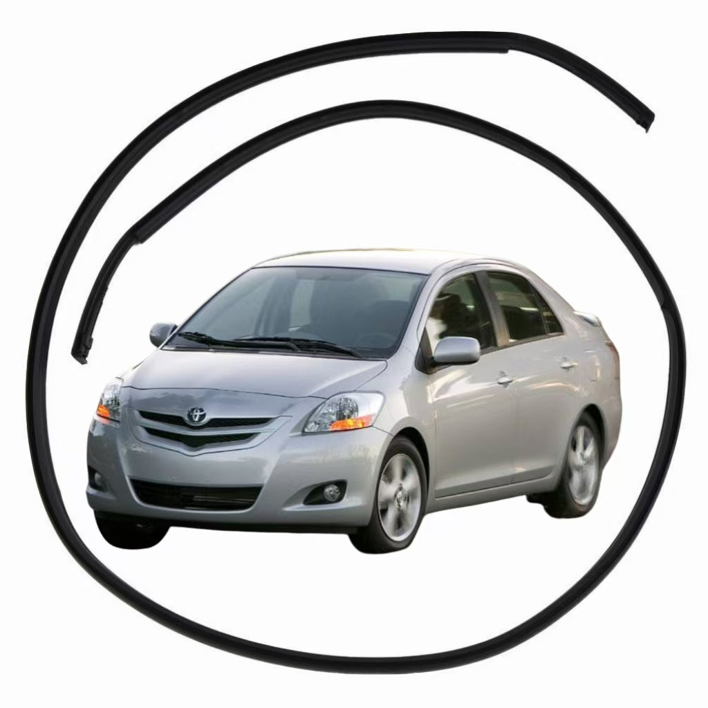 2PCS 148cm Car Roof Trim Molding Seal Strip Rubber For Toyota Yaris sedan 2007-2013 Car Roof Trim Molding weatherstrip