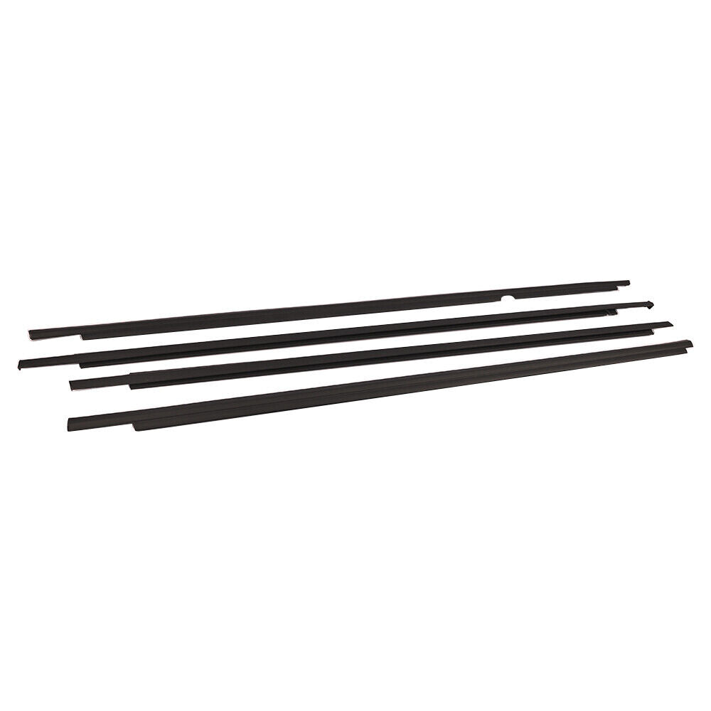 4Pcs Car Window Weatherstrip For Toyota Corolla 2003-2008 Car Weatherstrip Window Moulding Trim 75710-12410 75720-12410 75730-12080 75740-12170 weatherstrip