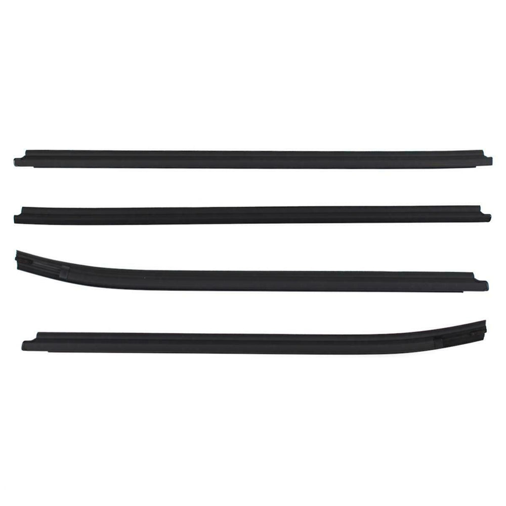 4Pcs Car Window Weatherstrip Black For Toyota Hilux Vigo 4-Door Pickup 04-15 Car Weatherstrip Window Moulding Trim 68161-0K010 68162-0K010 68163-0K010 68164-0K010 weatherstrip