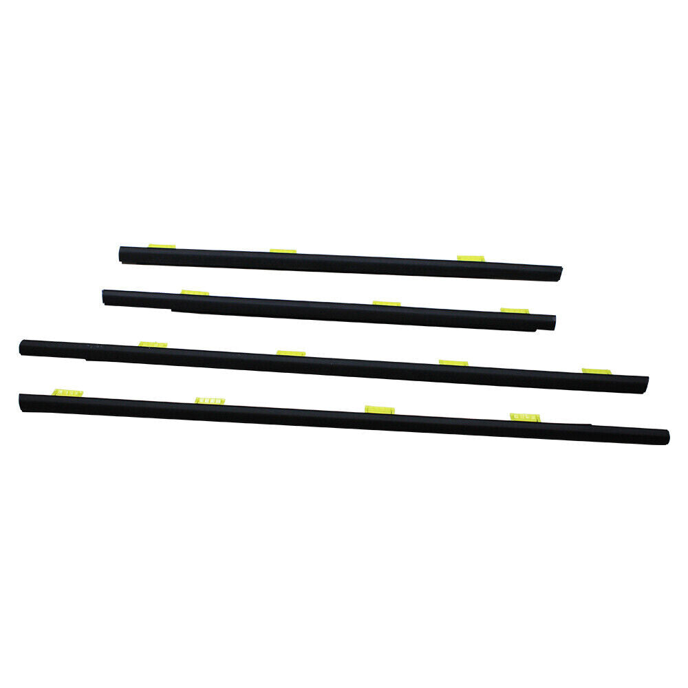 4Pcs Car Window Weatherstrip Black For Honda CRV 2002-2006 Car Weatherstrip Window Moulding Trim weatherstrip