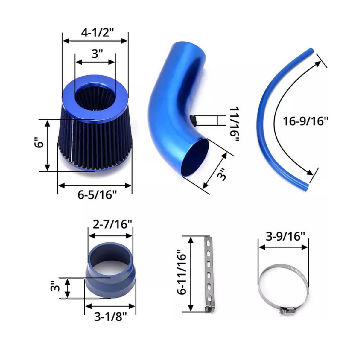 Cold Air Intake System Filter Induction Kits Universal Car Pipe Power Flow Hose EGRKIT Shop