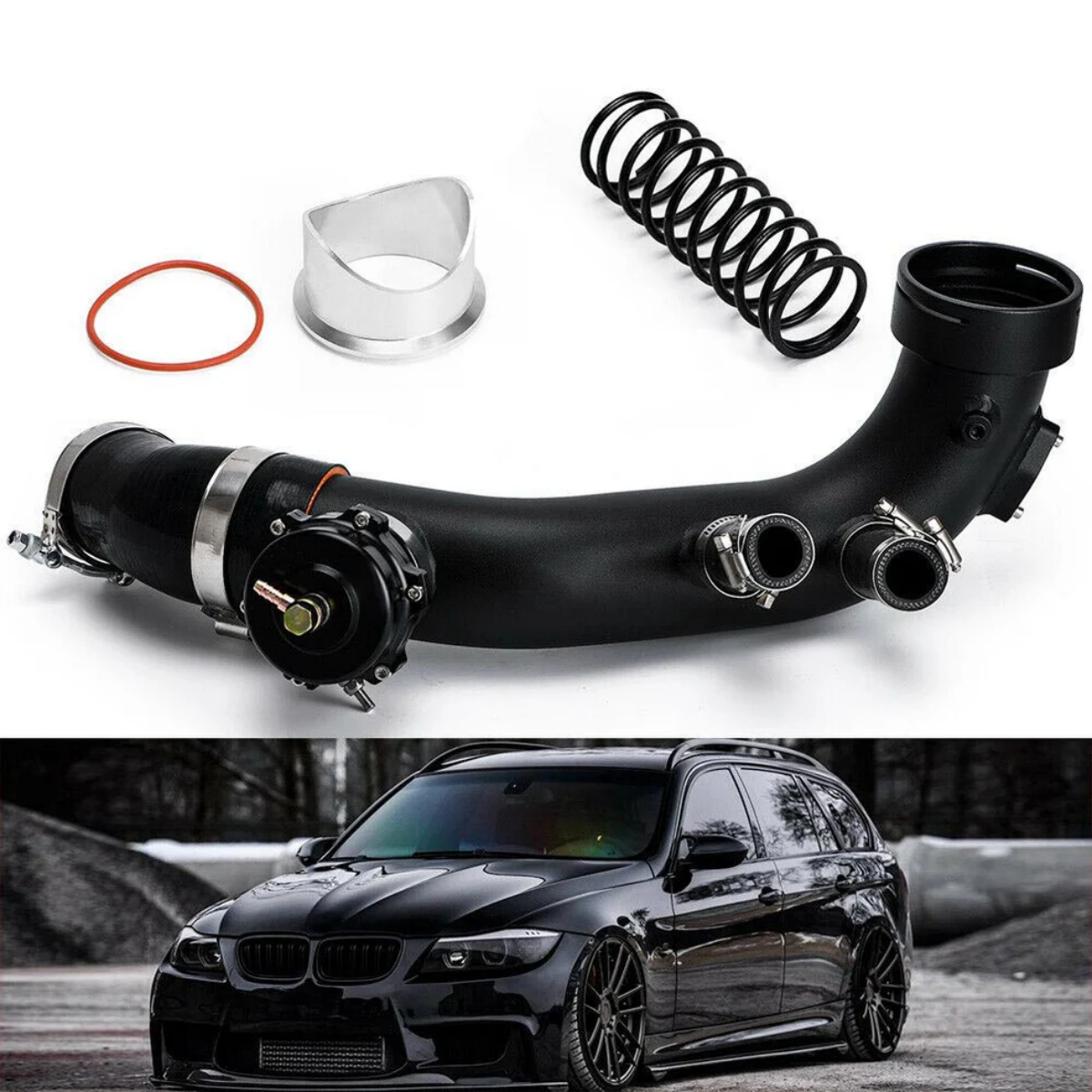 Cold Air Intake Charge Pipe Kit For BMW N54 E82 E88 135i E90 E92 E93 335i 335is 335xi with 50mm BOV EGRKIT Shop