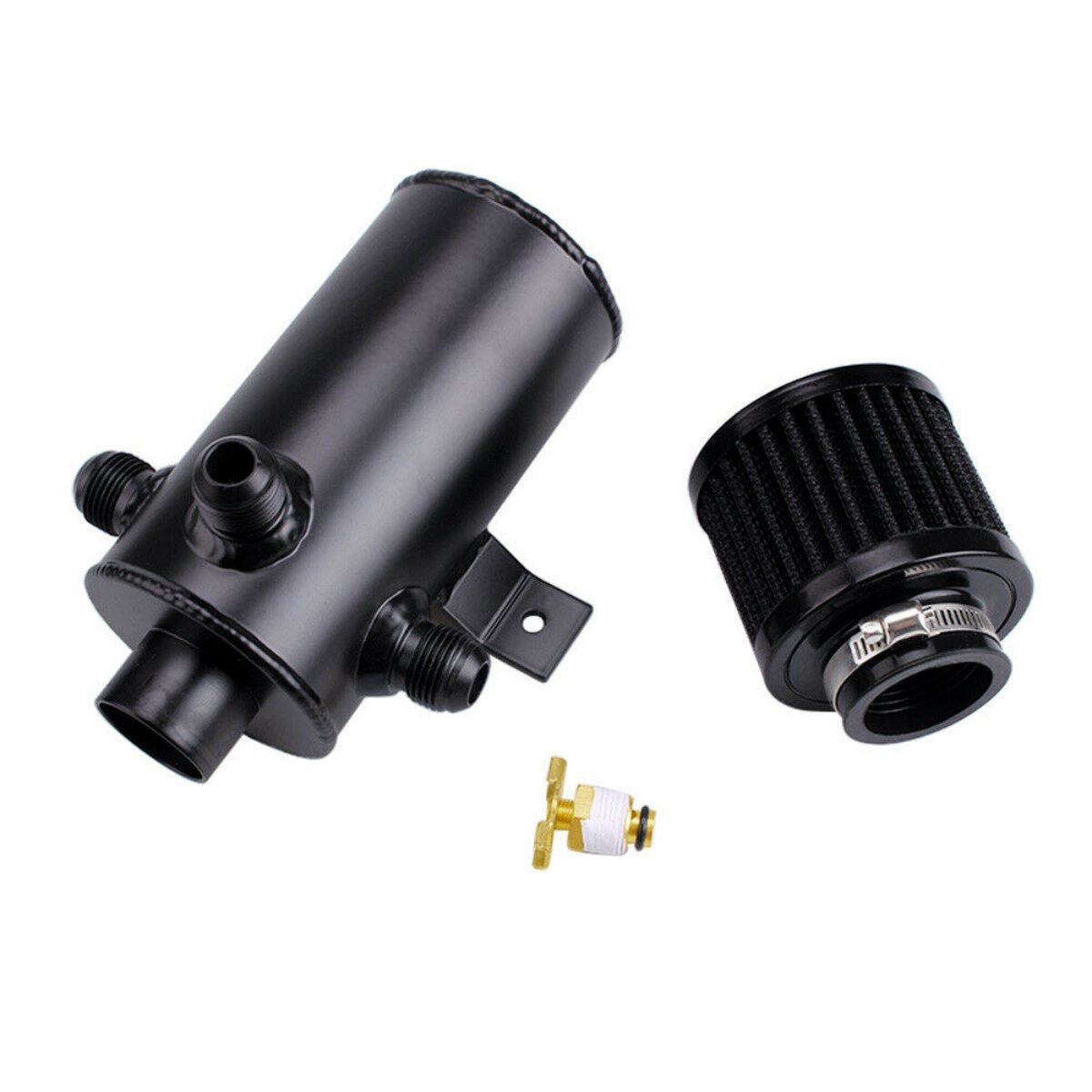 Universal Oil Catch Tank Can Aluminum AN10 3 Port Baffled Breather Filter 750ml Reservoir oil catch can