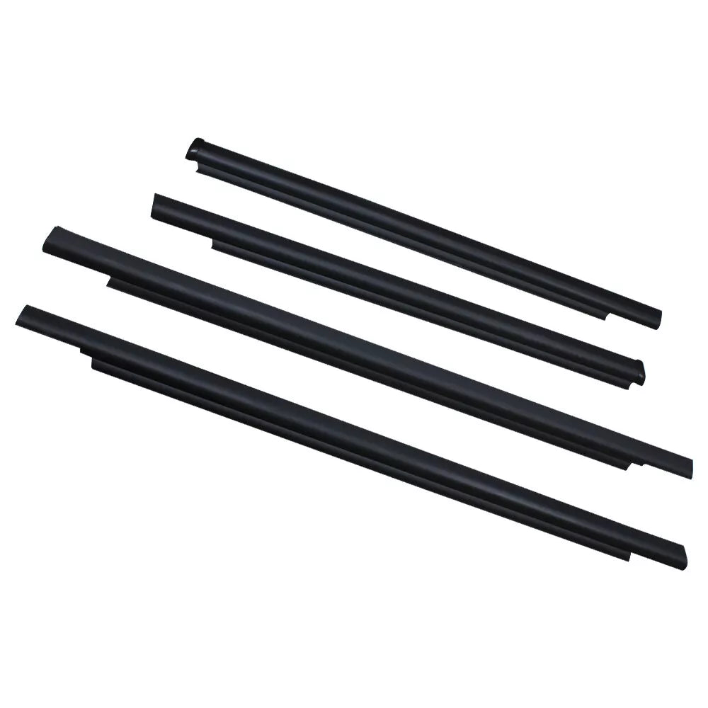 4Pcs Car Window Weatherstrip Black For Toyota Sequoia 1999-2007 Car Weatherstrip Window Moulding Trim 75710-0C010 75730-0C010 weatherstrip