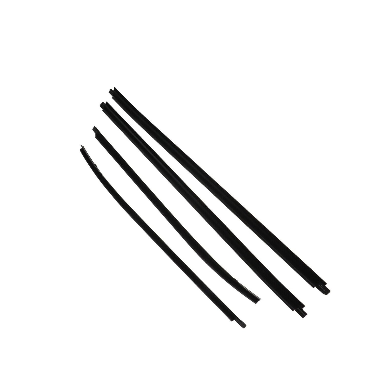 4Pcs Car Window Weatherstrip Black For Toyota Hilux Vigo 4-Door Pickup 04-15 Car Weatherstrip Window Moulding Trim 68161-0K010 68162-0K010 68163-0K010 68164-0K010 weatherstrip