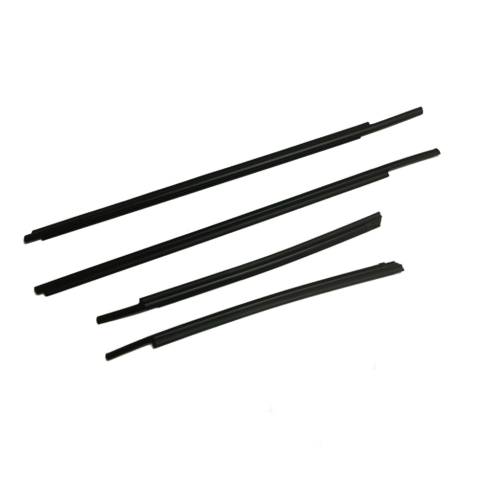 4Pcs Car Window Weatherstrip Black For Toyota Tundra DCB 2007-2021 Car Weatherstrip Window Moulding Trim weatherstrip