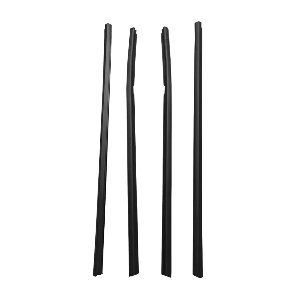 4Pcs Car Window Weatherstrip Black For Honda city 2009-2014 Car Weatherstrip Window Moulding Trim weatherstrip