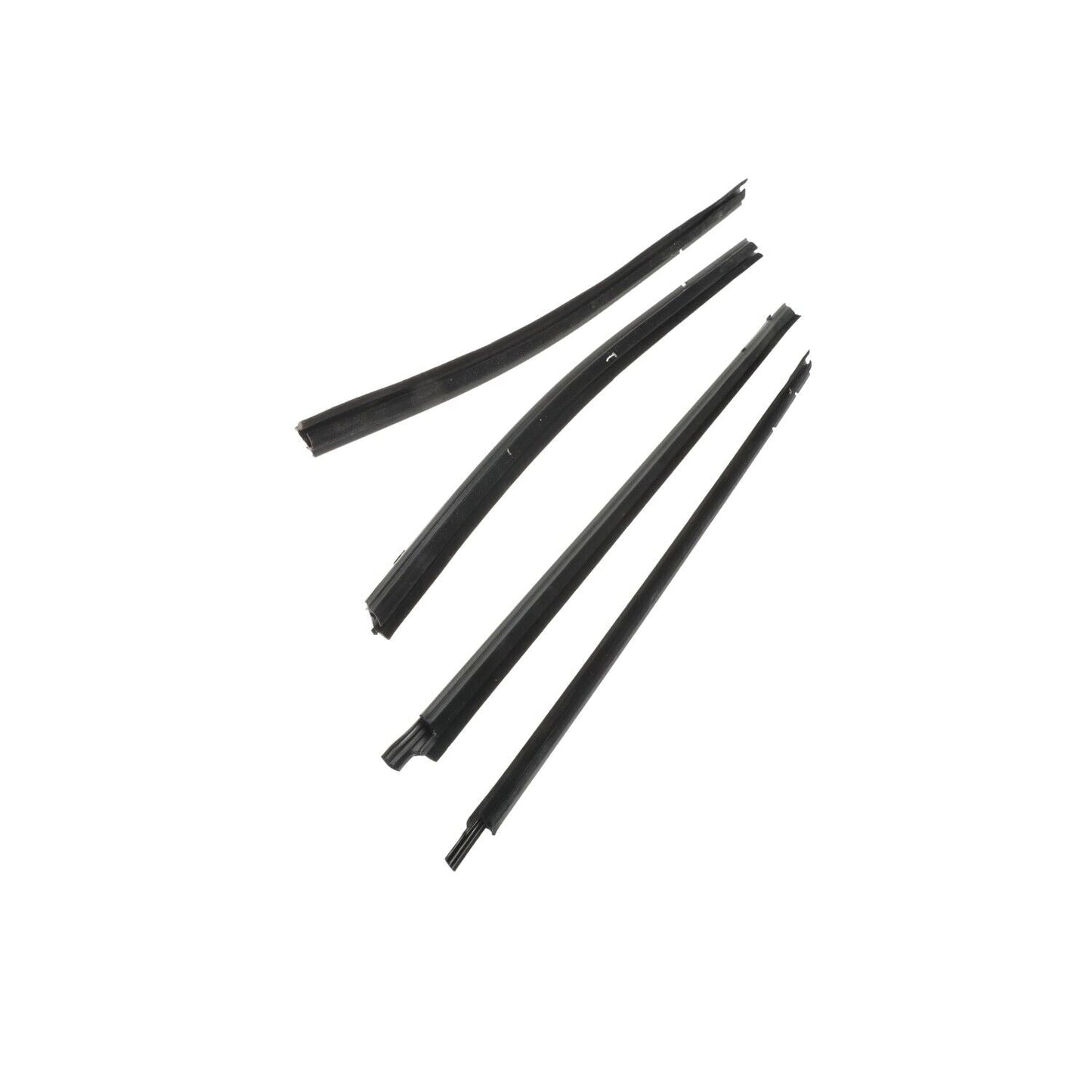 4Pcs Car Window Weatherstrip Black For Toyota Tacoma Double Cab 2005-2015 Car Weatherstrip Window Moulding Trim 68161-04050 68162-04050 68163-04020 68164-04020 weatherstrip