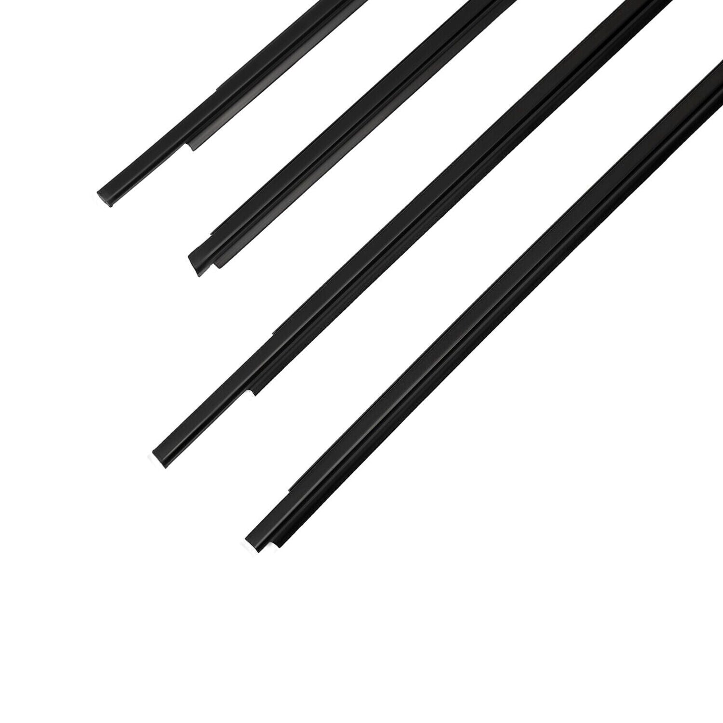 4Pcs Car Window Weatherstrip Black For Toyota Yaris 2005-2010 hatchback Car Weatherstrip Window Moulding Trim weatherstrip