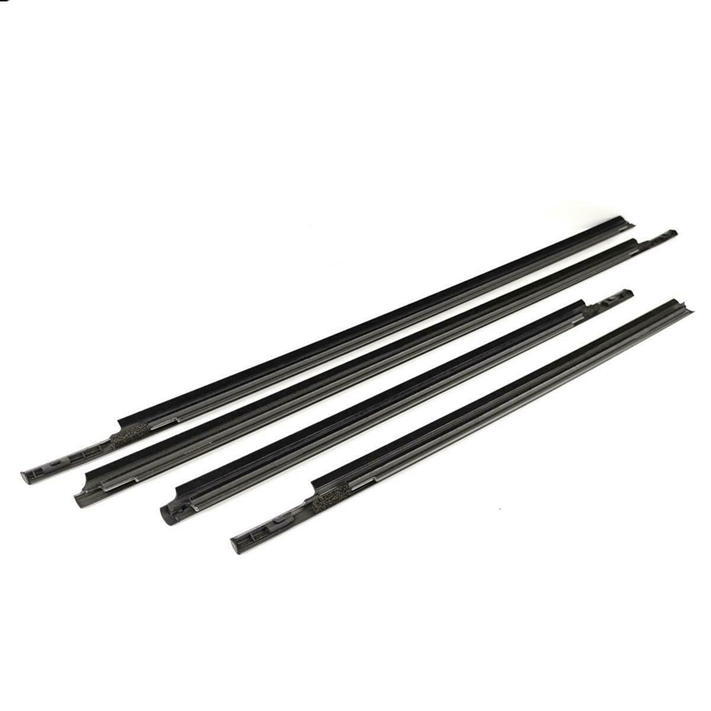 4Pcs Car Window Weatherstrip Black For Toyota Vios 2007-2012 Car Weatherstrip Window Moulding Trim 68210-0D090 68160-0D090 68230-0D070 68180-0D070 weatherstrip