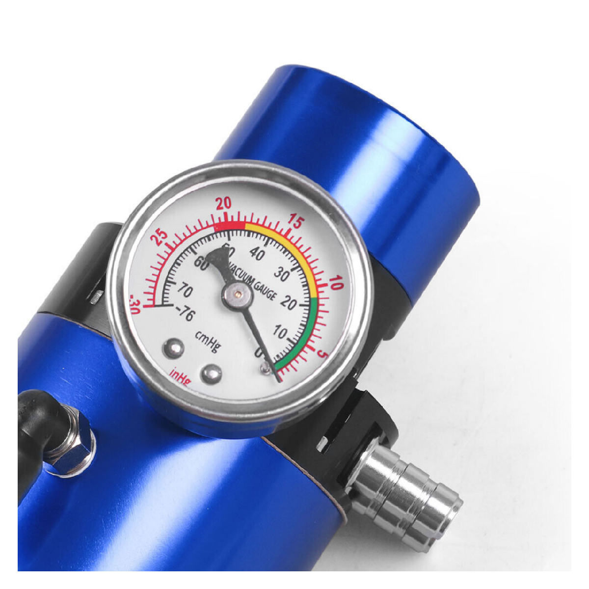 Universal Aluminum Oil Catch Can Tank Reservoir with Vacuum Pressure Gauge Oil Catch Tank EGRKIT Shop