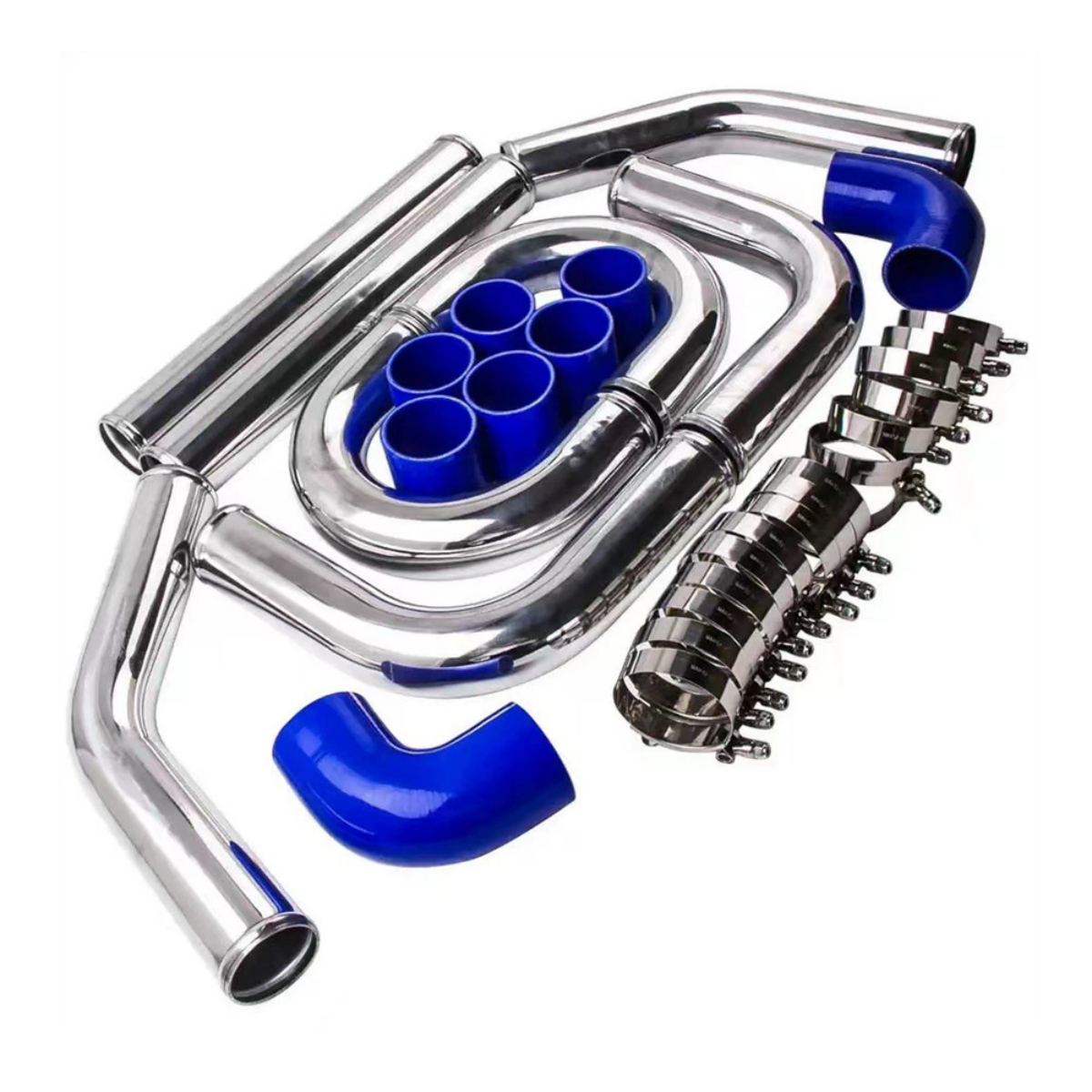 3 Inches Universal Aluminum Intercooler Piping Pipe Kit and Silicone Couplers EGRKIT Shop