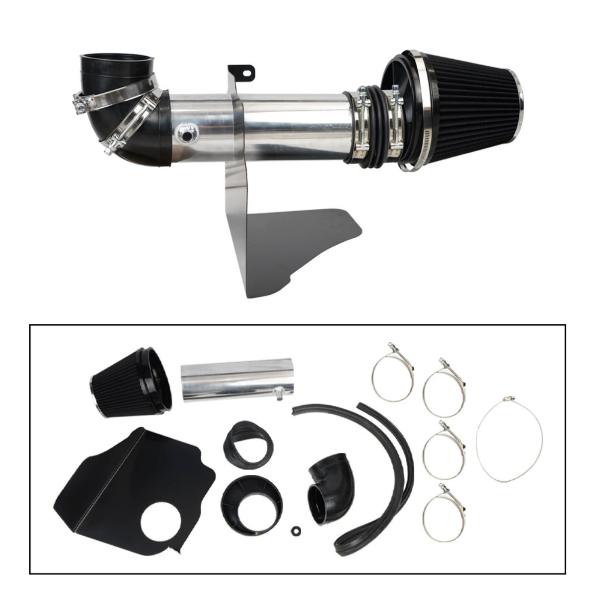 Cold Air Intake System with Heat Shield Kit for 2005-2010 Dodge Chrysler HEMI 5.7L 6.1L V8 Performance Cold Air Intake EGRKIT Shop