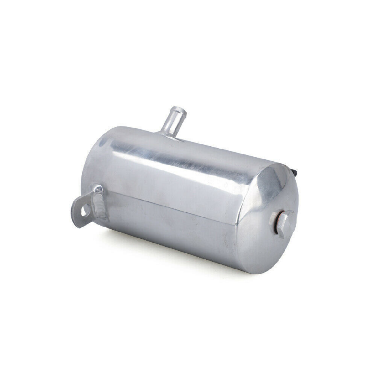 500ml Oil Catch Can Kit 2 Port Reservoir Tank with Drain Plug Polished Aluminum For LS1 LS2 LS3 LS4 LS6 oil catch can