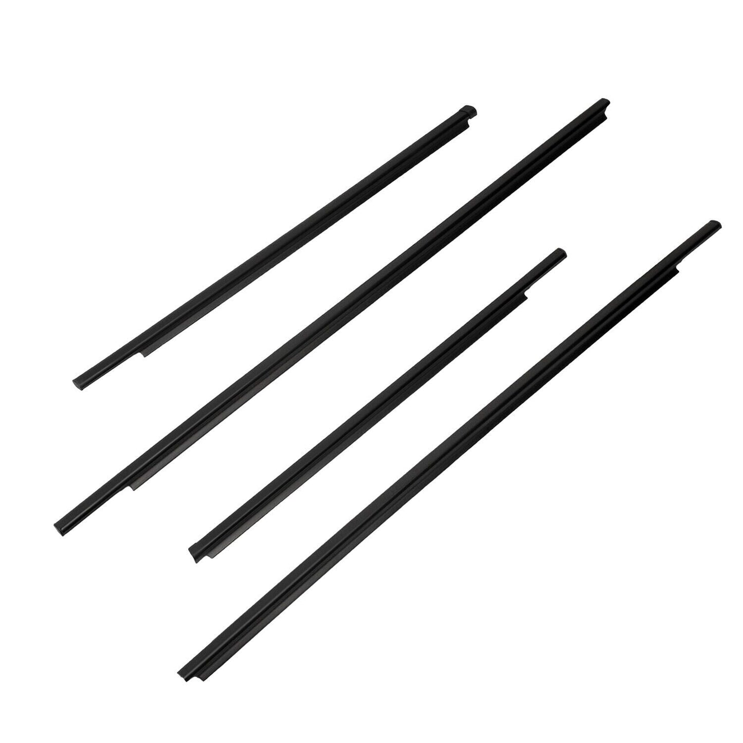 4Pcs Car Window Weatherstrip Black For Toyota Yaris 2005-2010 hatchback Car Weatherstrip Window Moulding Trim weatherstrip