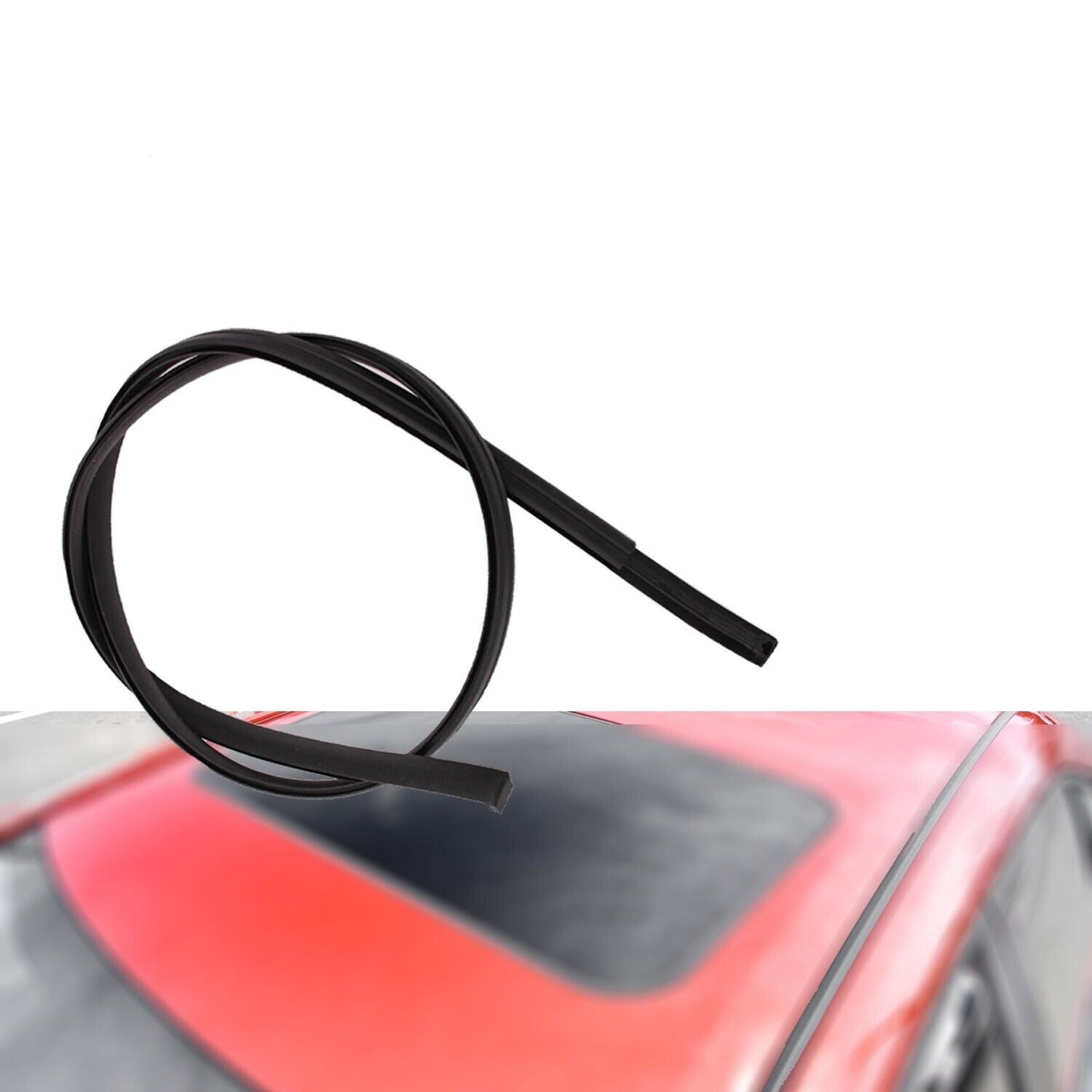 2PCS Car Roof Trim Molding Seal Strip Rubber 75556-12150 75555-12140 For Toyota Corolla 2009-2013 Car Roof Trim Molding weatherstrip