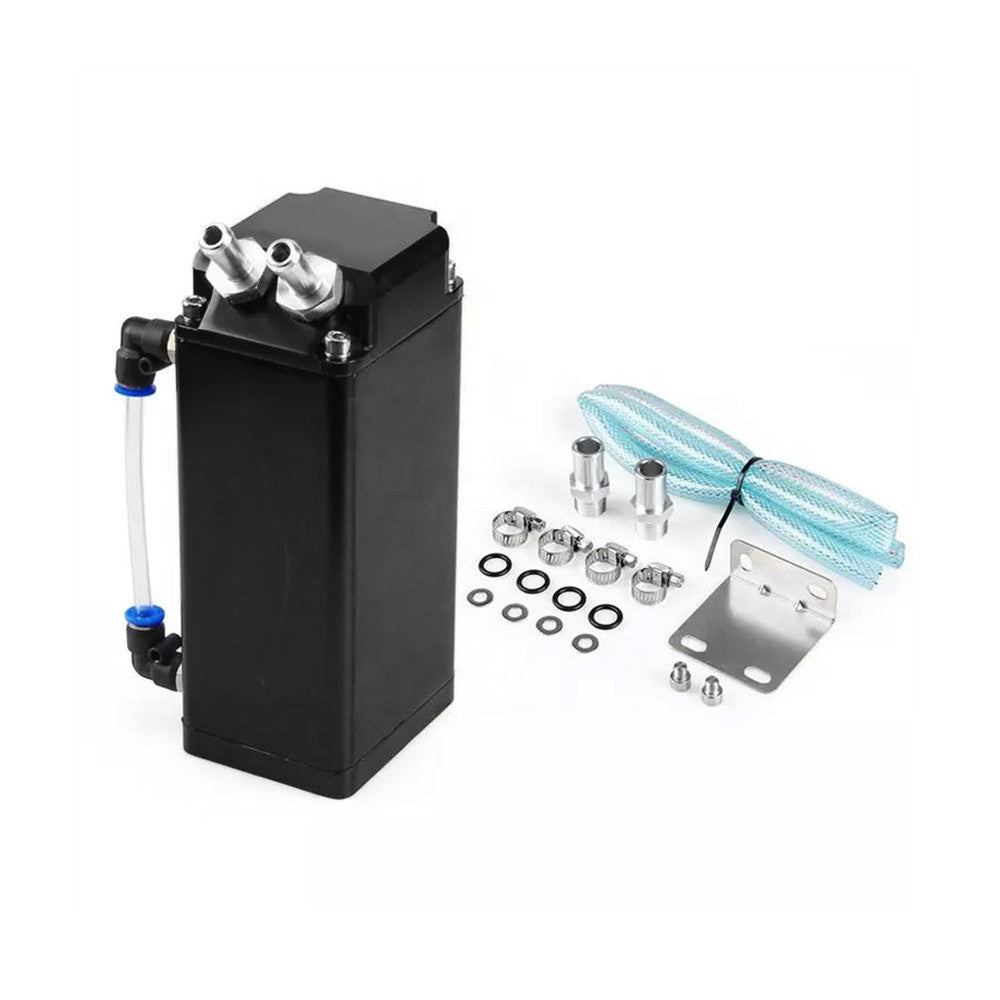 Aluminum 0.75L Baffled Billet 11MM 16MM Oil Catch Tank Square Reservoir Kit Universal Oil Catch Can oil catch can