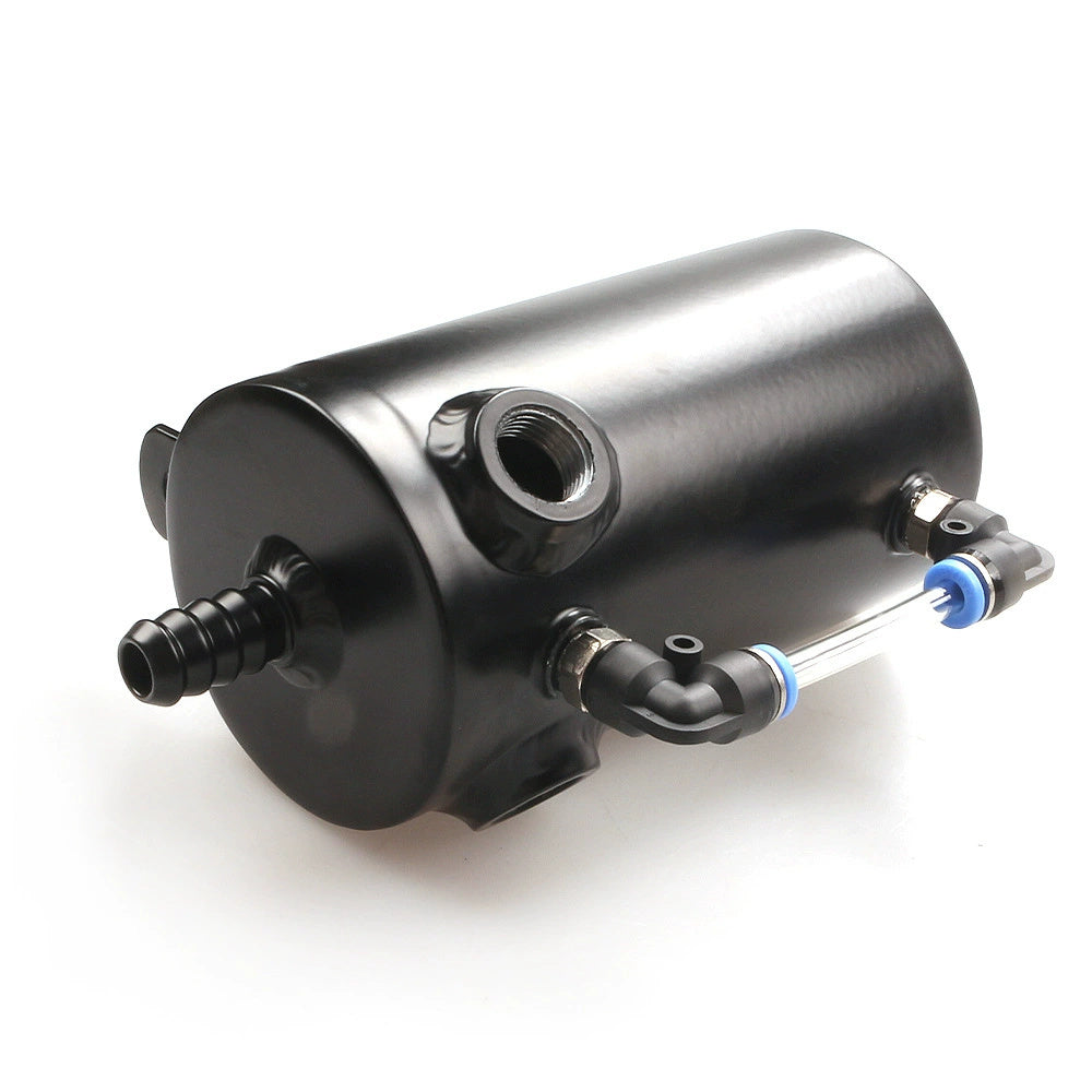 Universal 0.5L Aluminum Car Oil Catch Tank Can Reservoir Breather Air Filter oil catch can