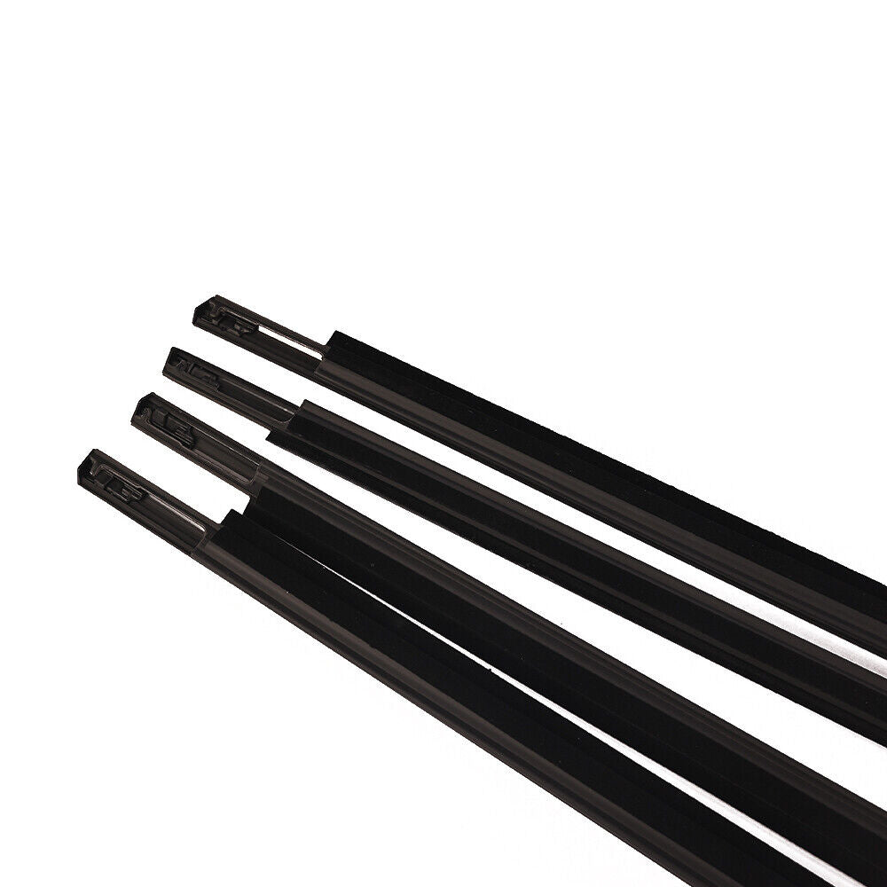 4Pcs Car Window Weatherstrip For Toyota Corolla 2003-2008 Car Weatherstrip Window Moulding Trim 75710-12410 75720-12410 75730-12080 75740-12170 weatherstrip
