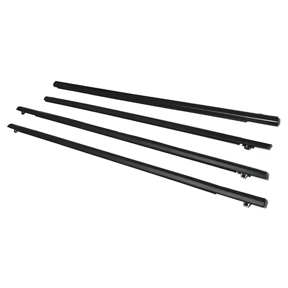 4Pcs Car Window Weatherstrip Black For Honda fit 2009-2014 Car Weatherstrip Window Moulding Trim weatherstrip