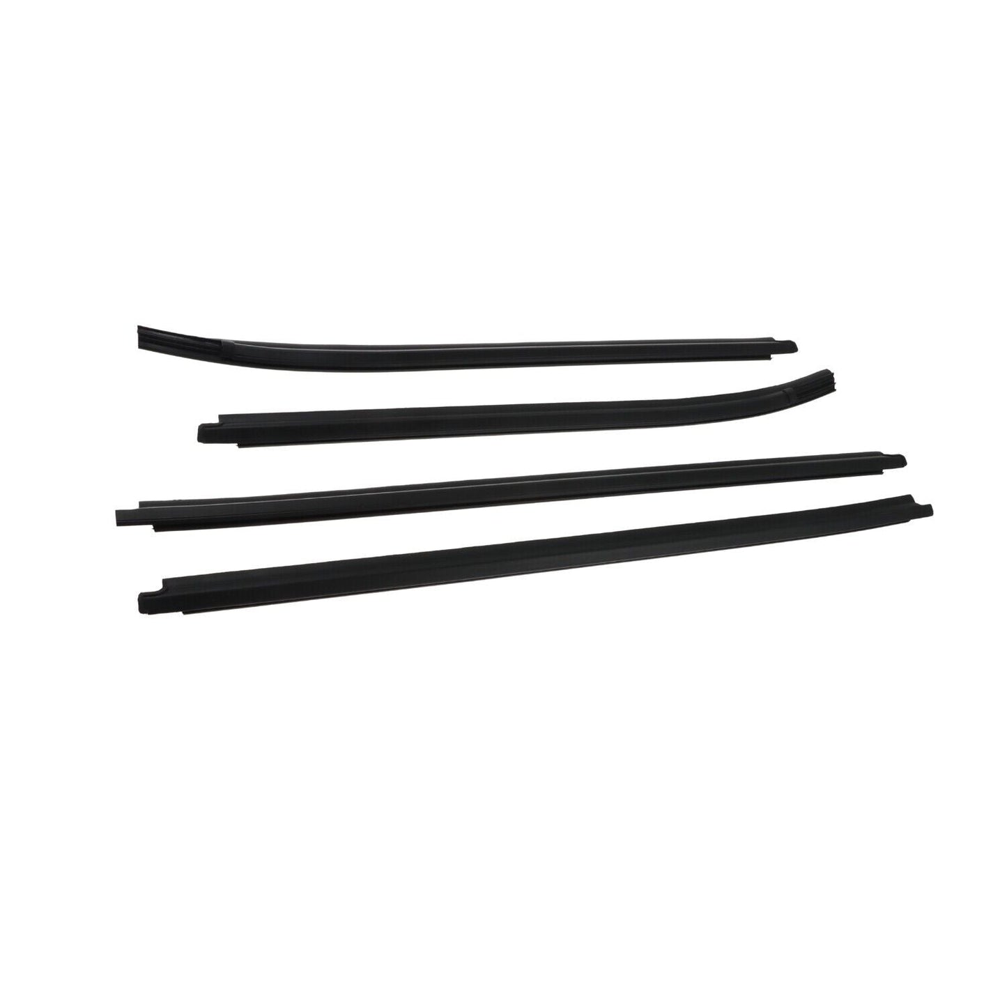 4Pcs Car Window Weatherstrip Black For Toyota Hilux Vigo 4-Door Pickup 04-15 Car Weatherstrip Window Moulding Trim 68161-0K010 68162-0K010 68163-0K010 68164-0K010 weatherstrip
