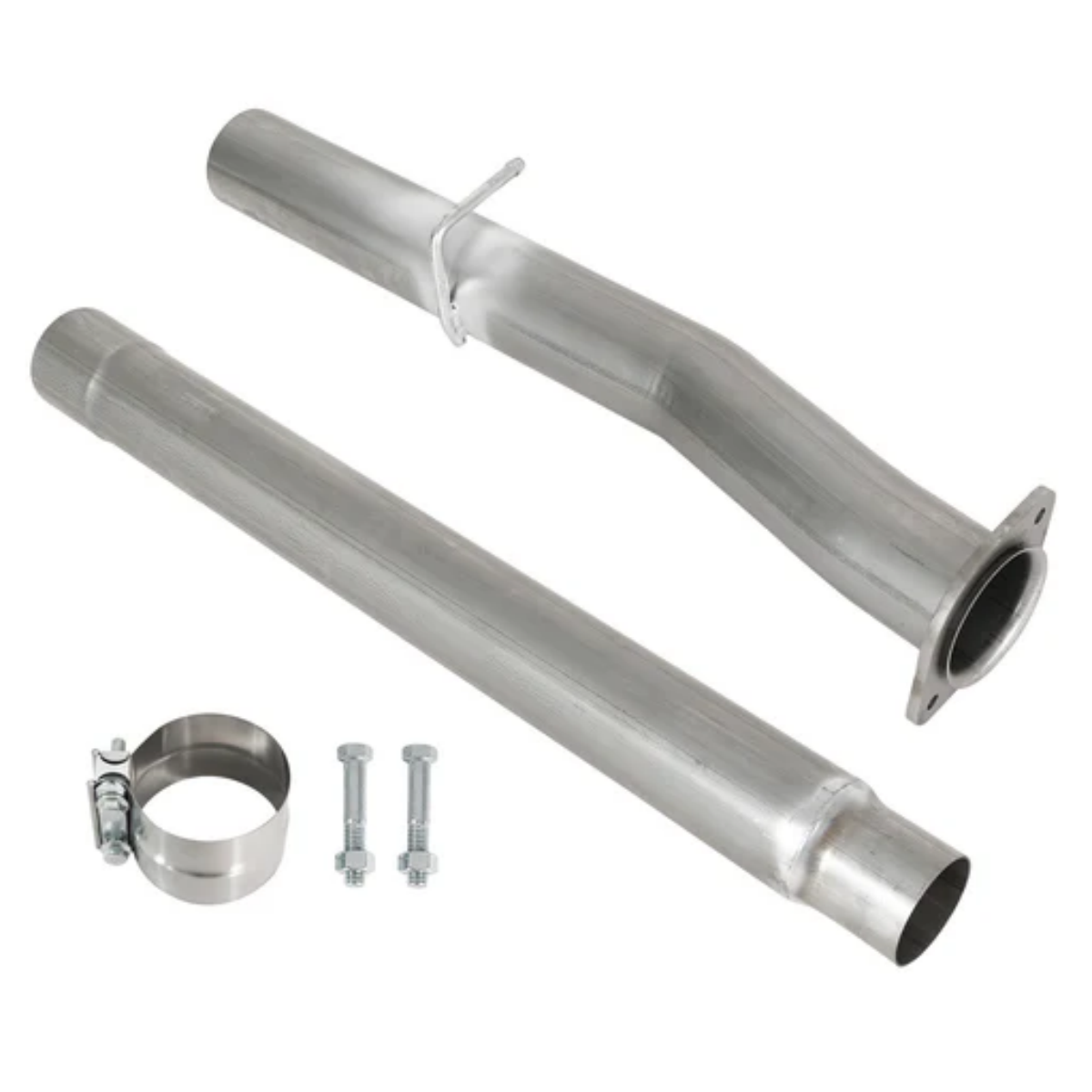 4" 409 SS Pipe For 2008-2010 6.4L Ford Super Duty Diesel Truck MufflerDelete Pipe Eliminator DPF EGRKIT Shop