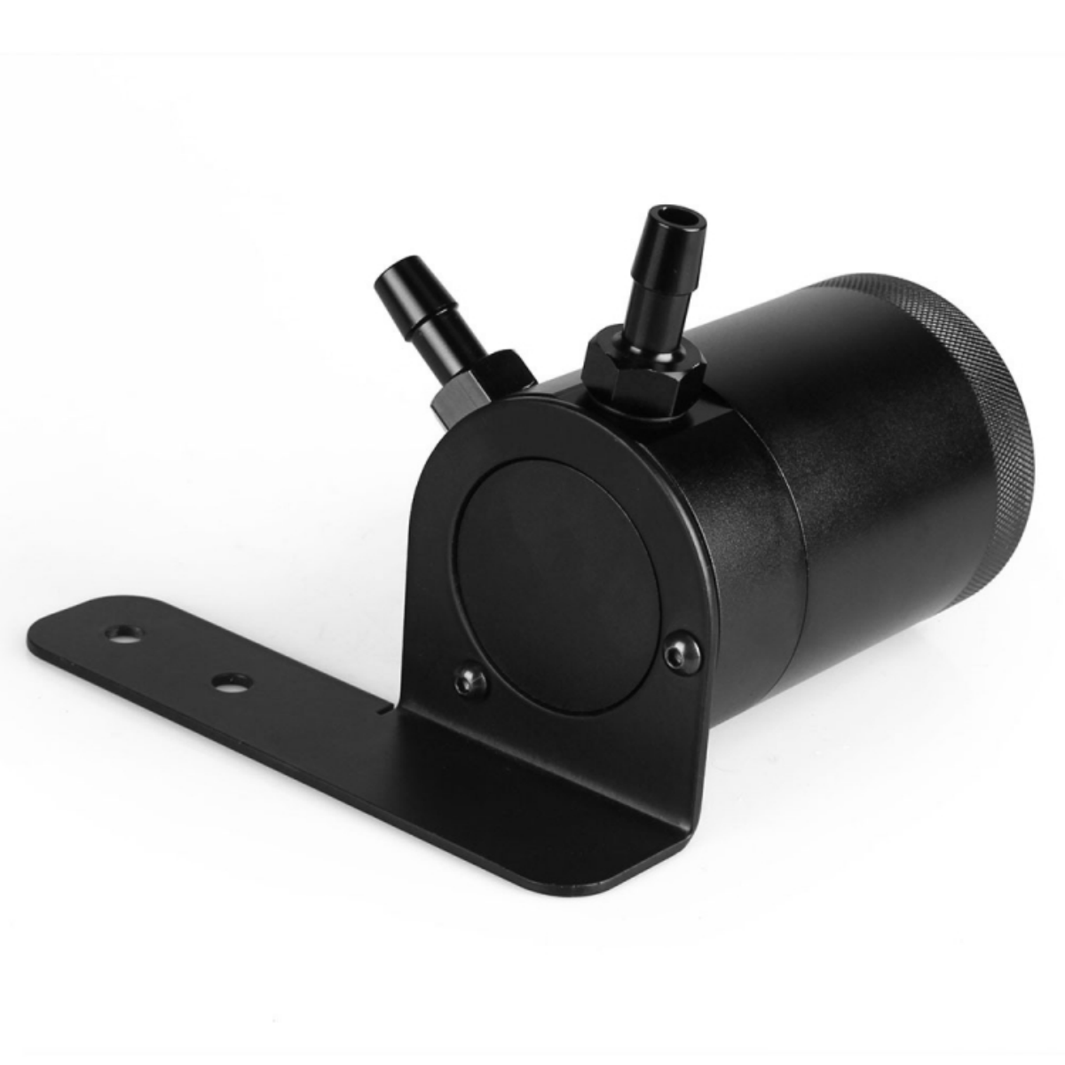 2 Ports Oil Catch Can Tank Air-Oil Separator Kit with Hose Bracket For HONDA CIVIC 16-17 oil catch can