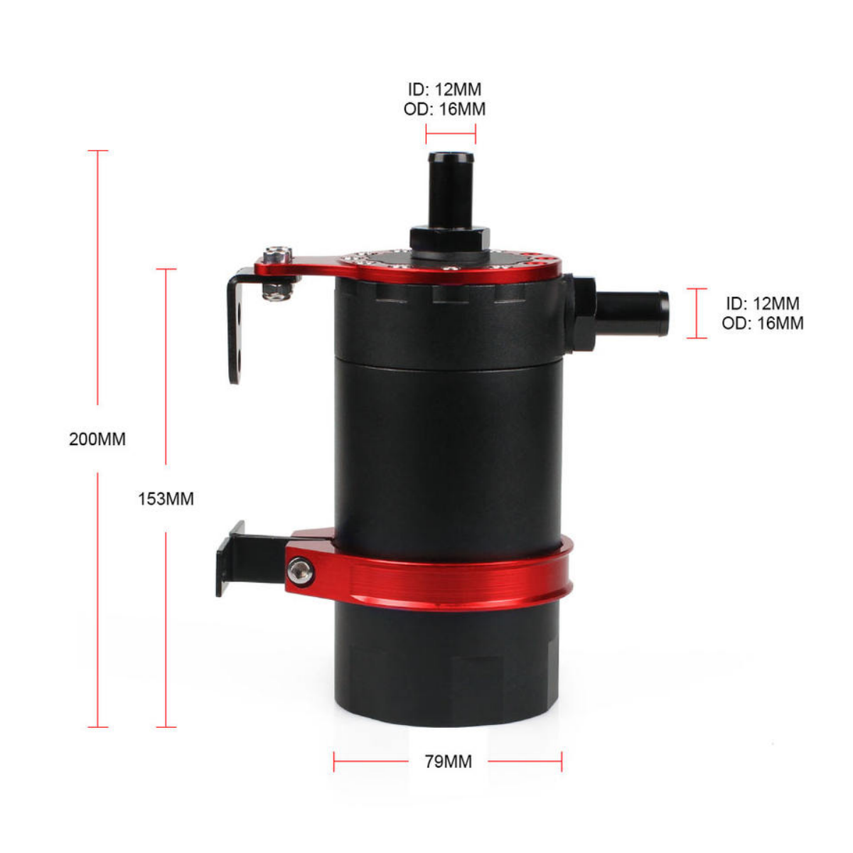 Aluminum Baffled Billet Oil Catch Tank Reservoir Kit Universal Oil Catch Can oil catch can