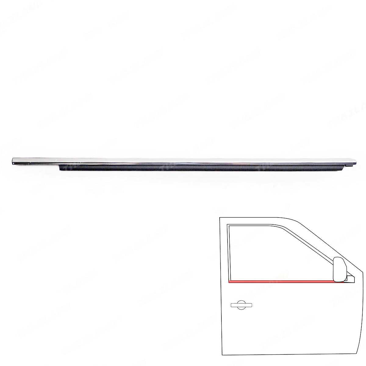 4Pcs Car Window Weatherstrip For Toyota Fortuner 2016-2023 Car Weatherstrip Window Moulding Trim weatherstrip