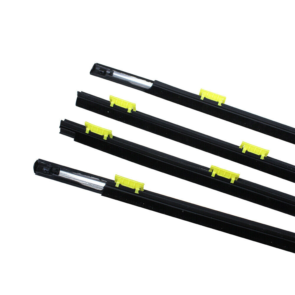 4Pcs Car Window Weatherstrip Black For Honda CRV 2002-2006 Car Weatherstrip Window Moulding Trim weatherstrip