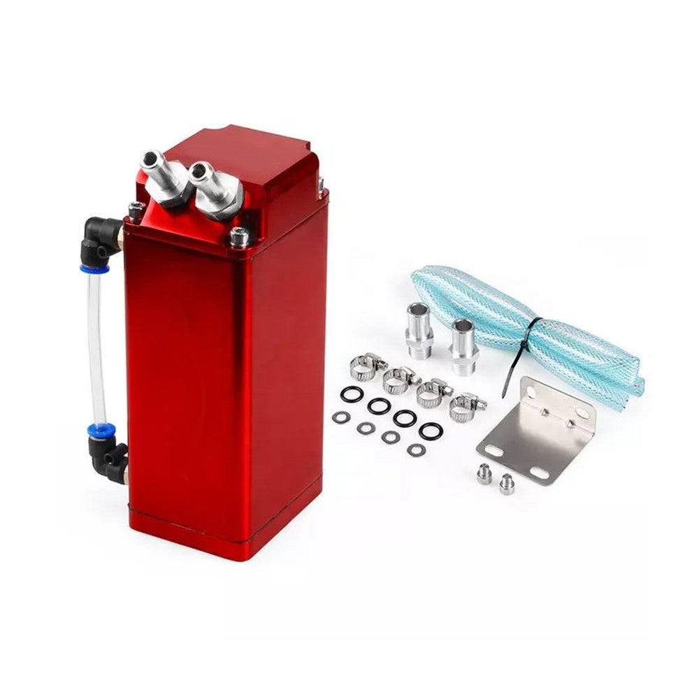 Aluminum 0.75L Baffled Billet 11MM 16MM Oil Catch Tank Square Reservoir Kit Universal Oil Catch Can oil catch can