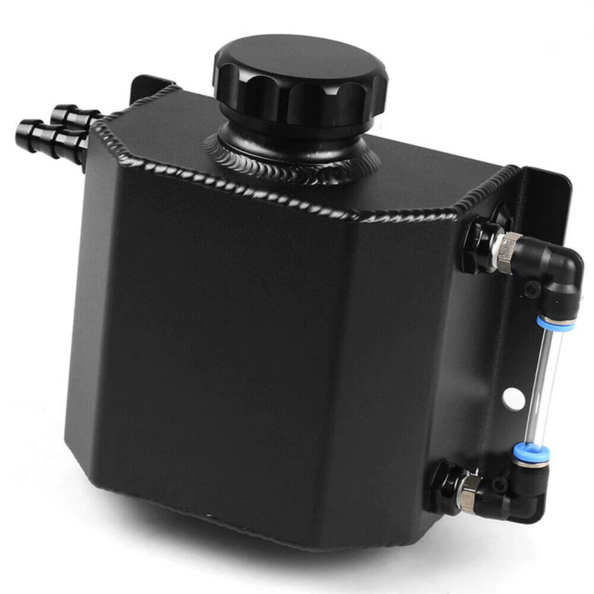 Universal 1L Aluminum Car Engine Oil Catch Can Reservoir Coolant Tank oil catch can