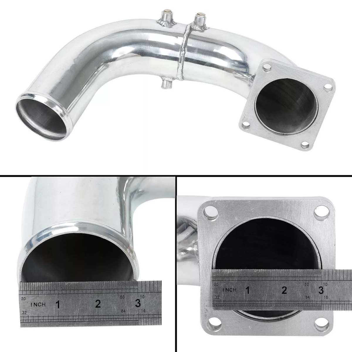 3" Polished Air Intake Elbow Charge Pipe For 1994-1998 Dodge Ram 2500 3500 5.9L EGRKIT Shop