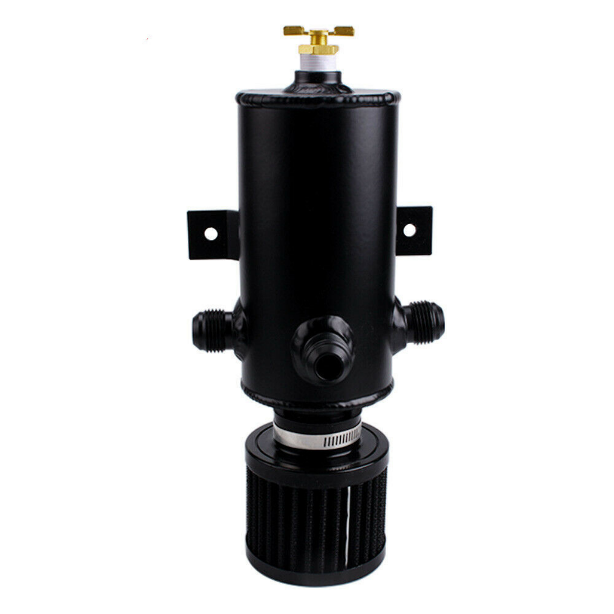 Universal Oil Catch Tank Can Aluminum AN10 3 Port Baffled Breather Filter 750ml Reservoir oil catch can