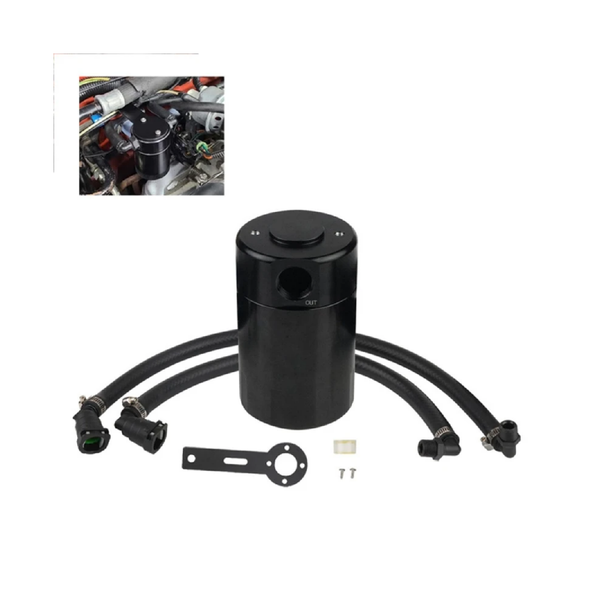 Oil Catch Can Kit For Ram TRX 6.2L SC 3OZ 2021-2023 Air Oil Separator Catch Tank EGRKIT Shop