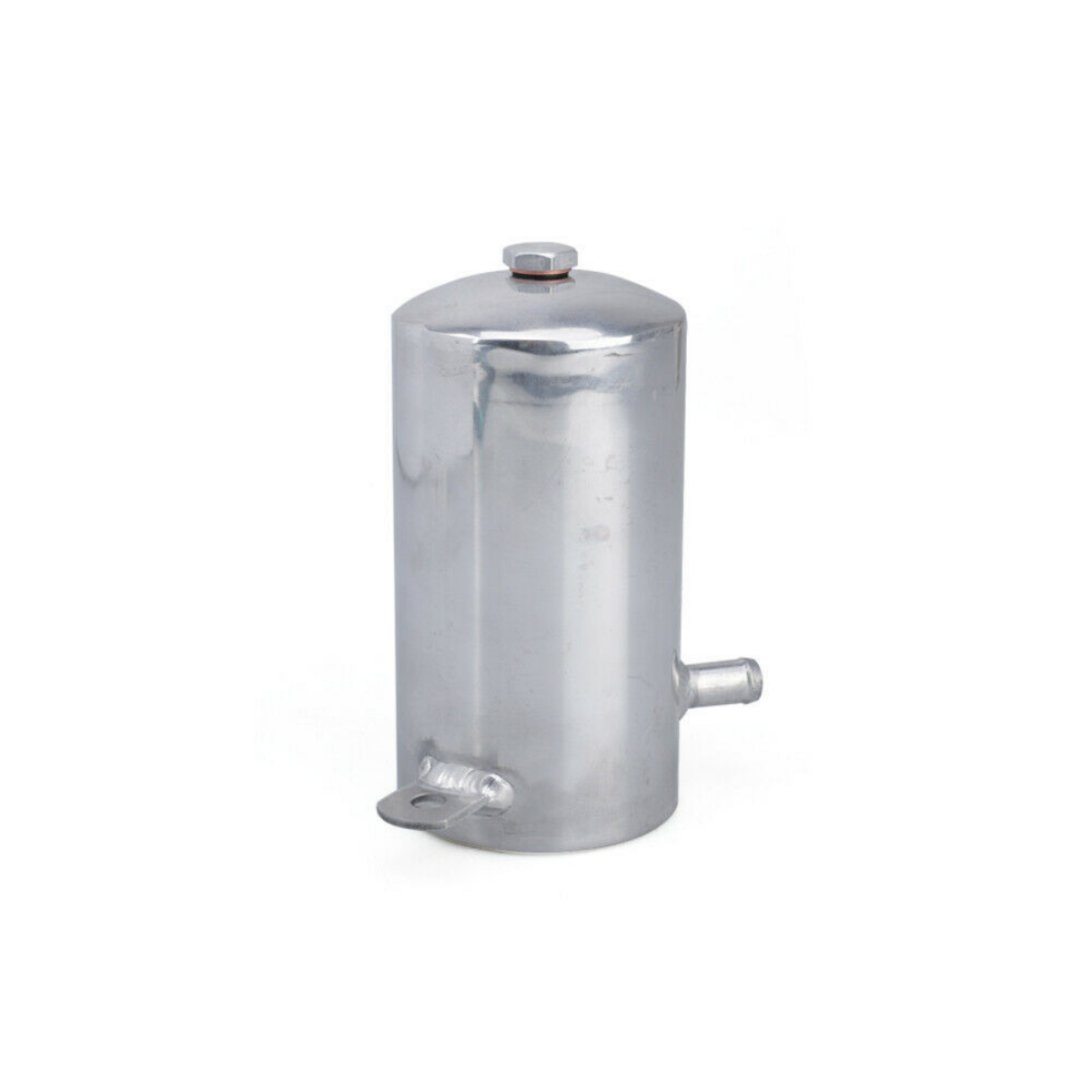 500ml Oil Catch Can Kit 2 Port Reservoir Tank with Drain Plug Polished Aluminum For LS1 LS2 LS3 LS4 LS6 oil catch can
